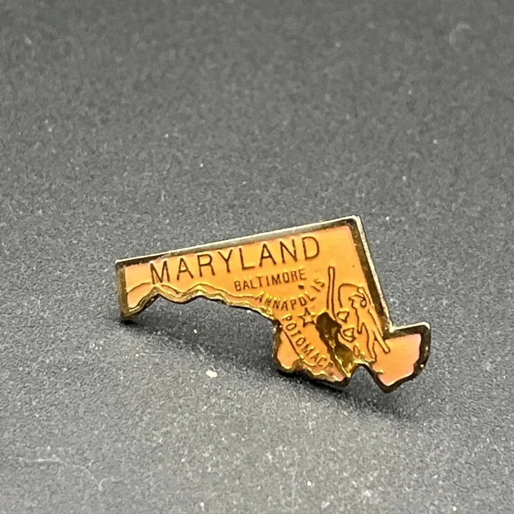 Maryland‎ State Outline Baltimore United States Of America Lapel Hat Pin